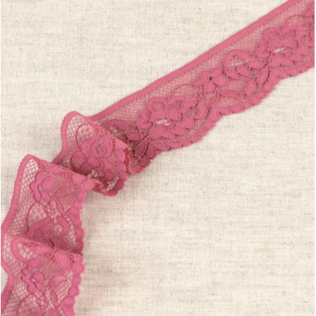 Elastic lace 33mm - berry (st90)