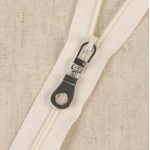Zipper pull, metal (with hole), silver Zipper pull, metal (with hole), silver