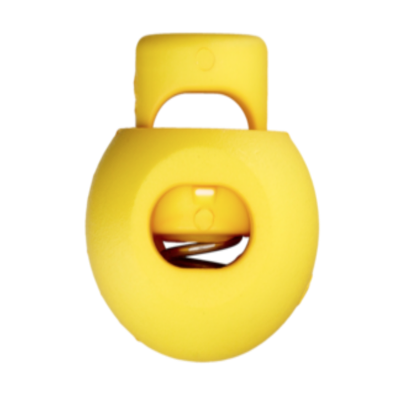 Arrêt de cordon rond 20 mm jaune