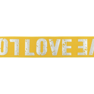 Elastic band 40mm Love mustard