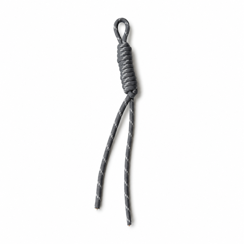Charms cord - Twist grey / white