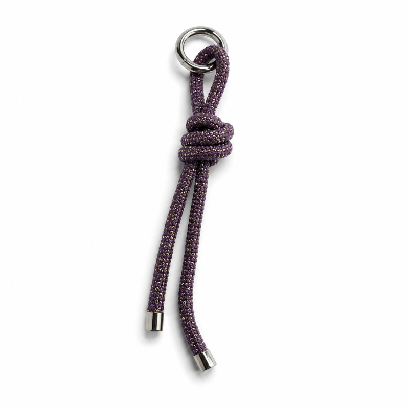 Charms Cord - Twist Glitter Violet