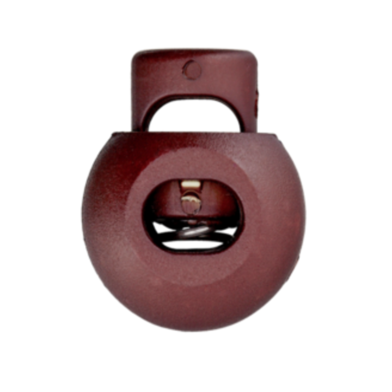 Kordelstopper rund 20mm rehbraun