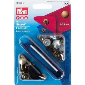 Bouton pression Prym Anorak 12 mm laiton antique (334)