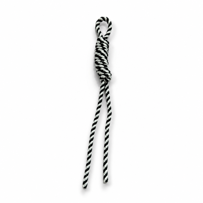 Charms Cord - Twist Ring Black/White