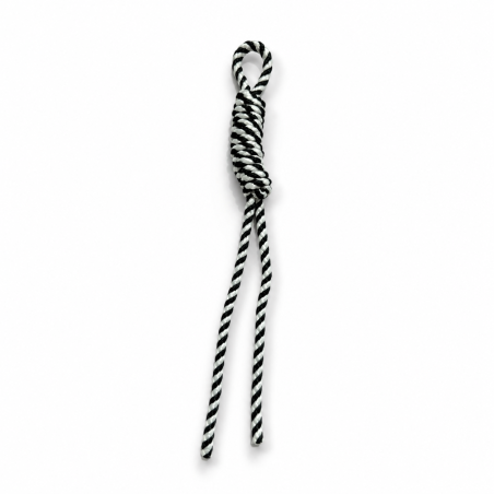 Charms Cord - Twist Ring Black/White