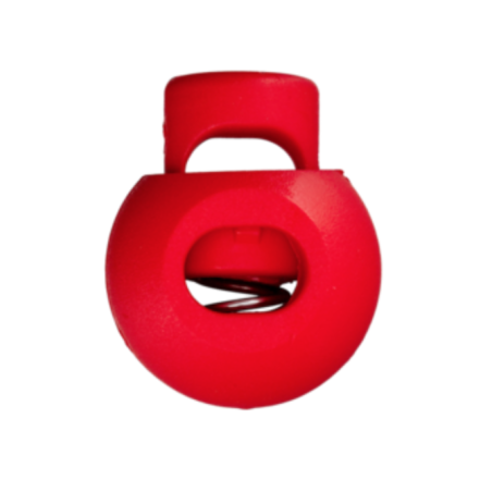 Arrêt de cordon rond 20 mm rouge