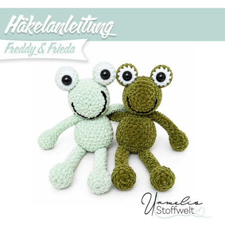 E-book - Crochet pattern for frogs Freddy & Frieda