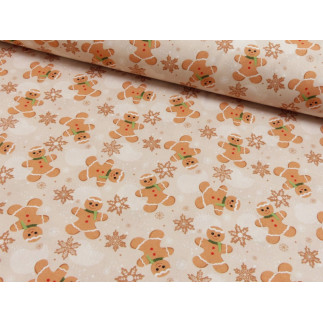 Cotton - Gingerbread Man beige