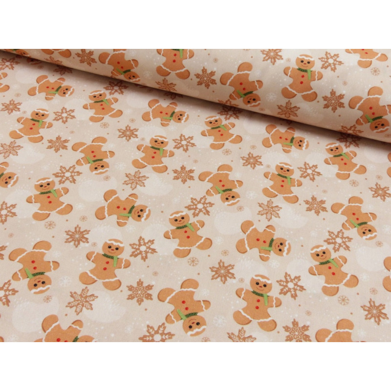 Cotton - Gingerbread Man beige