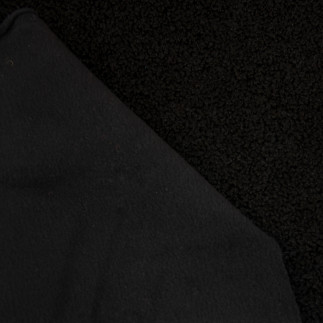 fleece-Teddy Doubleface - schwarz