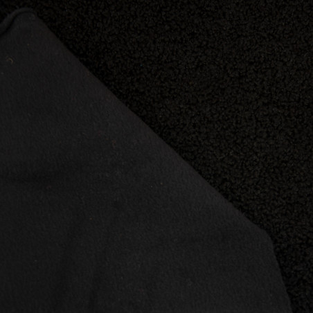 fleece-Teddy Doubleface - schwarz
