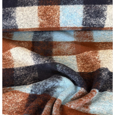 Walk - Karo blau/braun/grau