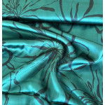 viscose - satin - Hibiscus emerald viscose - satin - Hibiscus emerald