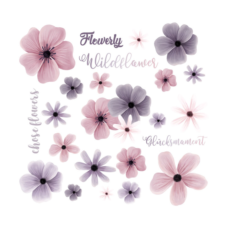 Rub-On's - Mrs Mint Design - Flowerly Rub-On's - Mrs Mint Design - Flowerly