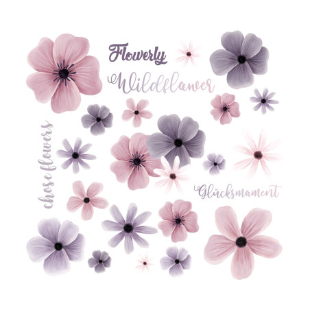 Rub-On's - Mrs Mint Design - Flowerly