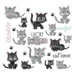 Rub-On's - Mrs Mint Design - Katzen Rub-On's - Mrs Mint Design - Katzen