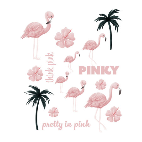 Rub-On's - Mrs Mint Design - Flamingo
