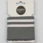 Poppy Cuff - grau / weiss