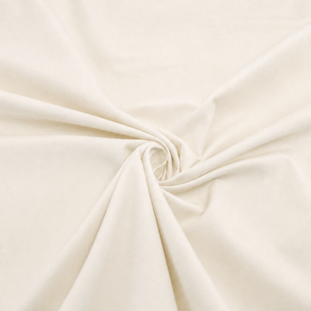 Cotton velvet stretch - off-white