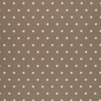 Toile cirée acrylique - Meluna étoile taupe