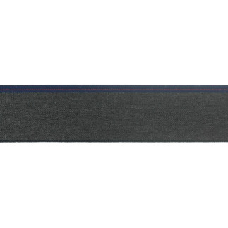 Elastic band 40mm melange anthracite/jeans