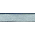 Elastic ribbon 40mm melange light blue/denim