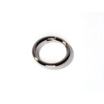 Ring snap closure 25mm silver