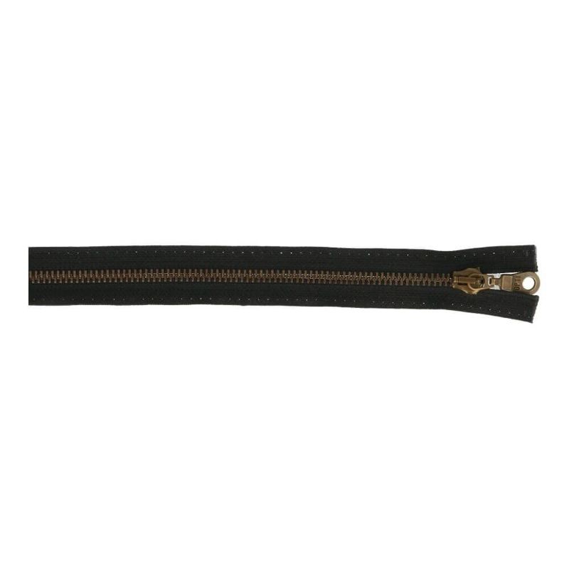 Jacket zipper Optilon - metal antique black (00)