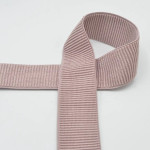 Rib-Gummiband 50mm rosa