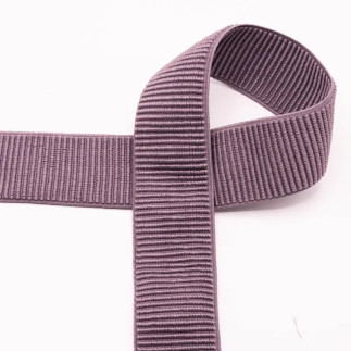 Rib-Gummiband 50mm mauve