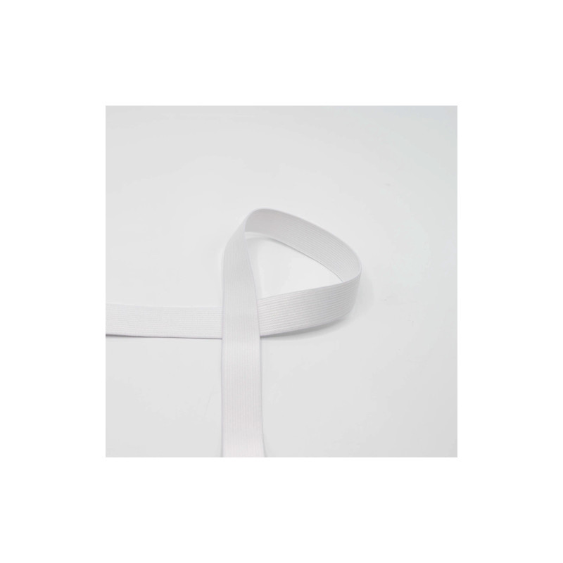 Élastique blanc 20 mm - 2,5 m