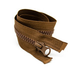 Jacket zipper - brown (D161)
