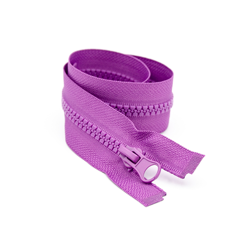 Jacket zipper - purple (B41)