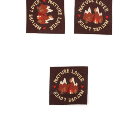 Woven Label - Nature Lover braun