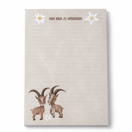 A5 notepad - Capricorn beige