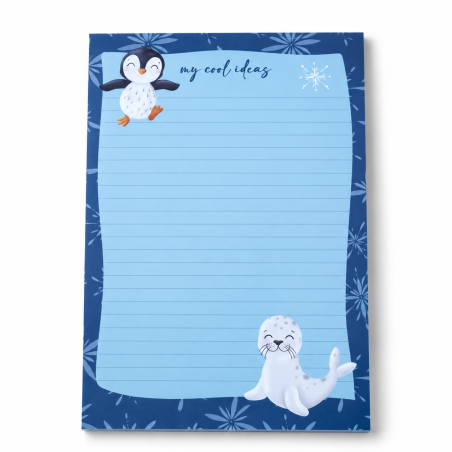 Bloc-notes A5 - Pingouin bleu