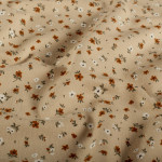 Jersey - Mini Blümchen beige