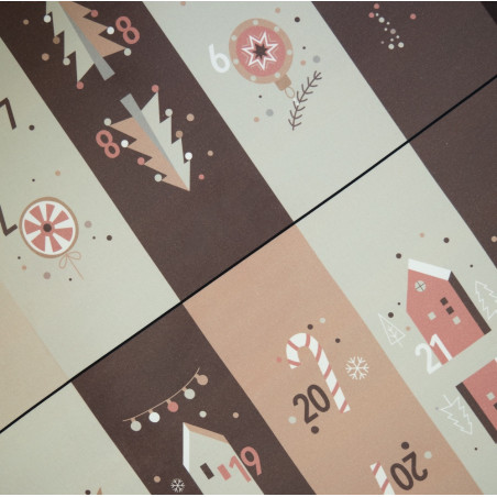 Baumwolle - Adventskalender Panel 75cm
