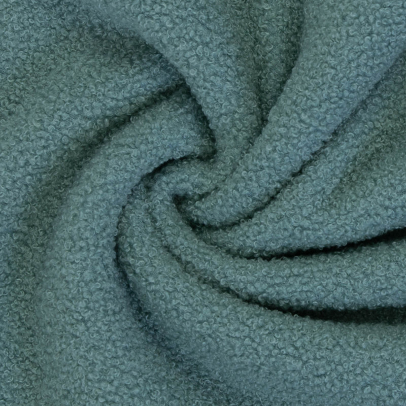 Teddyboucle-Fleece - taubenblau Teddyboucle-Fleece - taubenblau