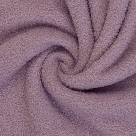 Teddy boucle- fleece - lavender