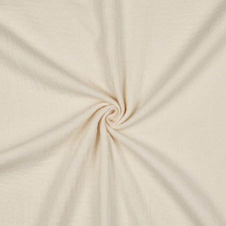 Leftover - double gauze - Plain ecru (v036) 40cm