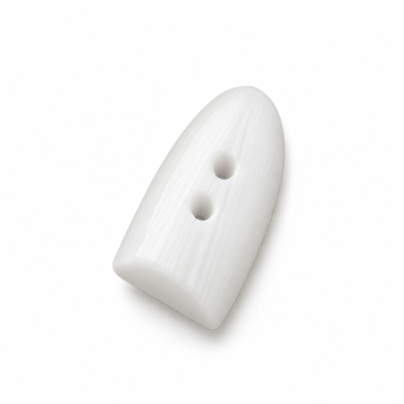 Designknopf - weiss 11 x 18mm