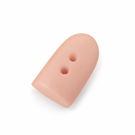 Design button - powder pink 11 x 18mm