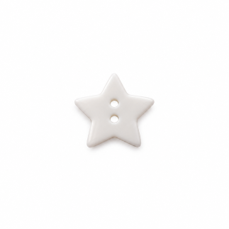 Knopf Stern weiss