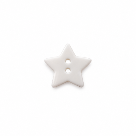 Bouton étoile blanc