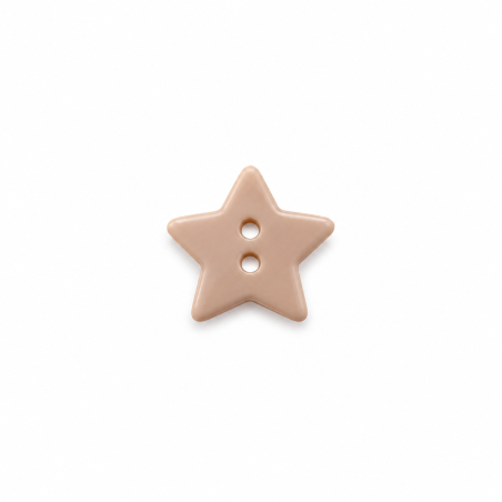 Knopf Stern beige