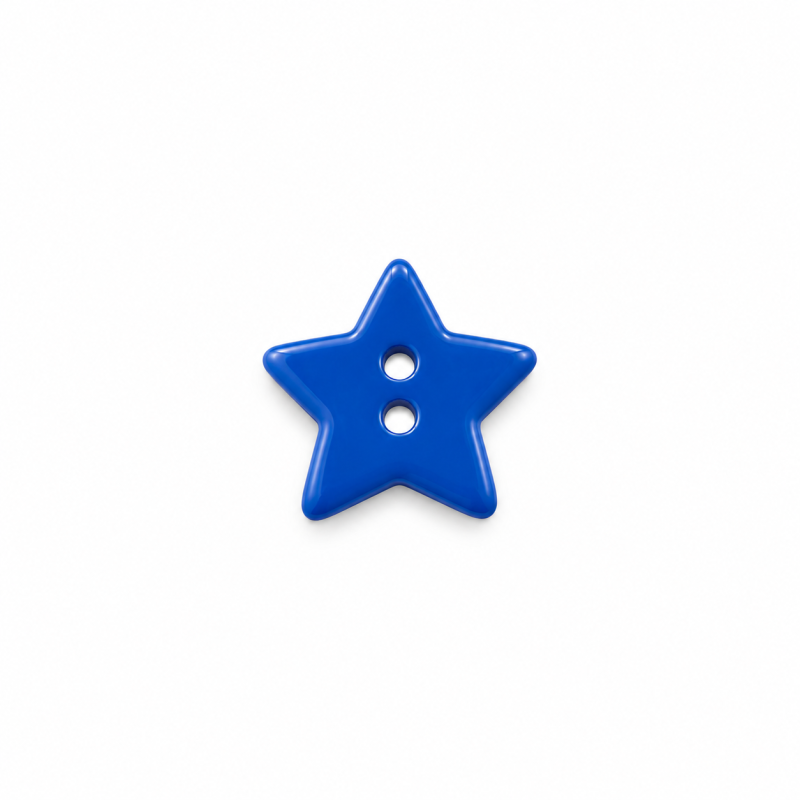 Bouton étoile cobalt