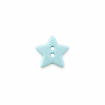 Knopf Stern hellblau