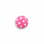 Button - Polka Dots Pink